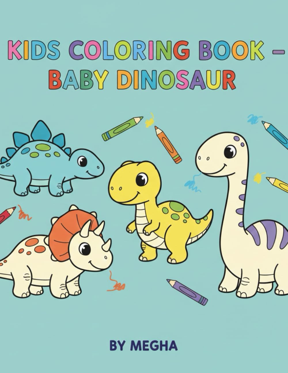 Dino Fun Coloring Book for Kids Ages 3–6