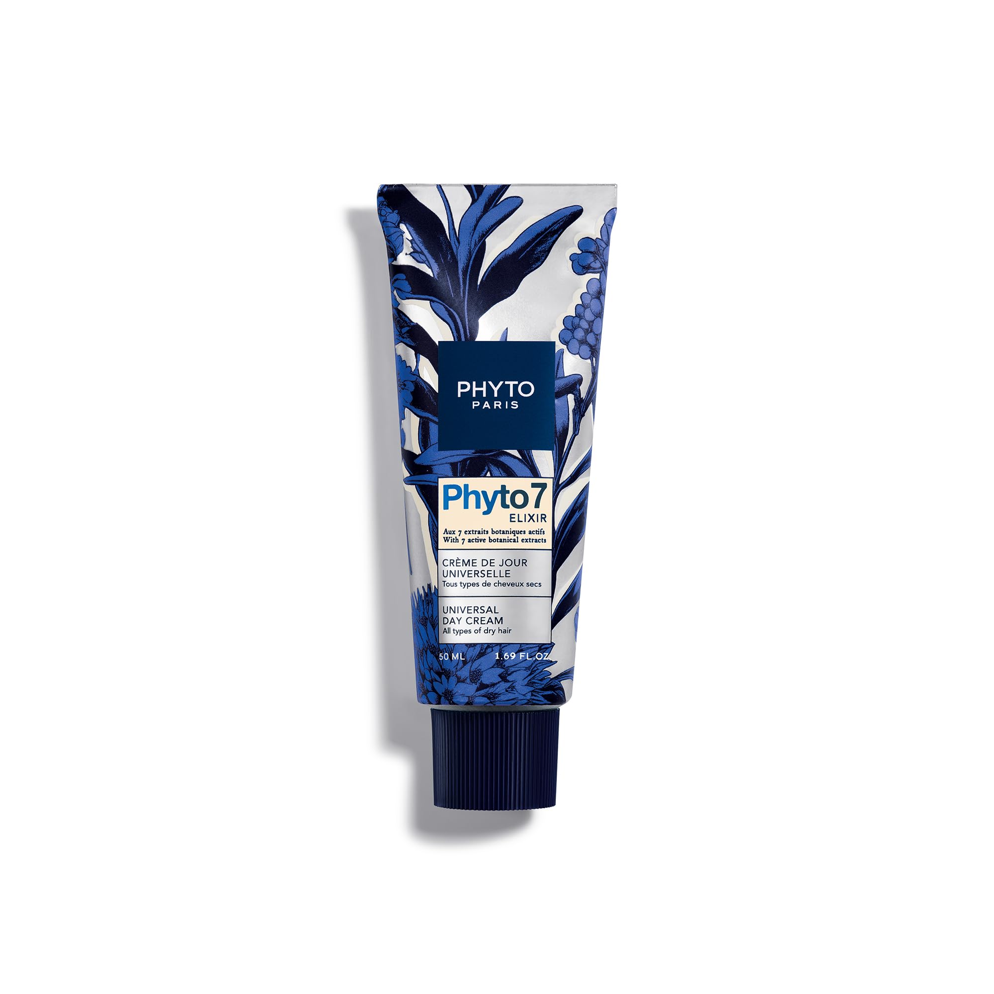 PHYTO 7 crema nutriente da giorno - 50ml – Cura capelli secchi nutriente quotidiano – Protezione anti-crespo 48H – 7 estratti botanici – Crema capelli senza risciacquo