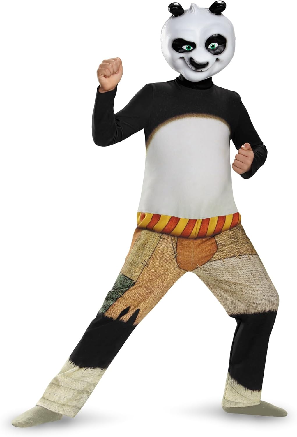 Po Panda Costume for Kids, Official Kung Fu Panda Costume Ouffit, Child Size (4-6)