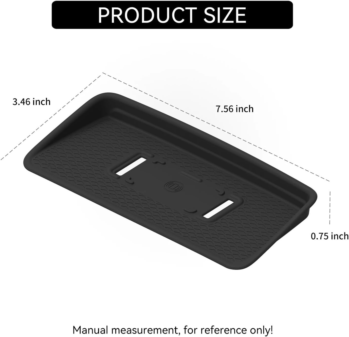 for Volvo EX90 2026 2025 Center Console Mobile Phone Wireless Charging Anti-Slip Protectieve Pad Car Interior Accessories Black