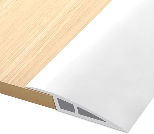 Miniatura 16 de Tira de transición de vinilo para umbral de puerta, tira de transición autoadhesiva para borde de puerta laminada de 1/5 a 2/5 pulgadas