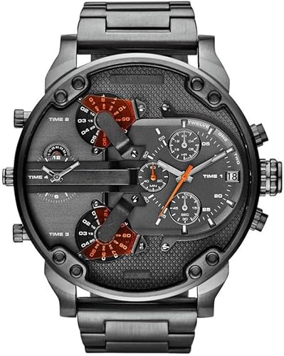 FENKOO Hombres reloj de cuarzo impermeable deportes reloj calendario genuino acero inoxidable reloj montre relogio