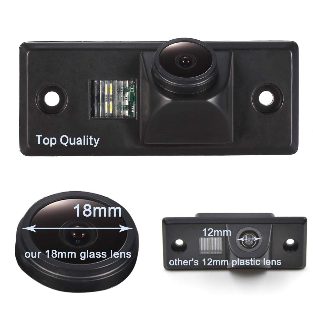 1280 * 720 Pixels Auto Rückfahrkamera Auto Camera Replacement for VW Golf Variant MK4 MK5 Tiguan Touareg Polo 3C Jetta Passat Sharan Bora Skoda Scirocco Fabia Porsche Cayenne Golf IV4 Touran Santana