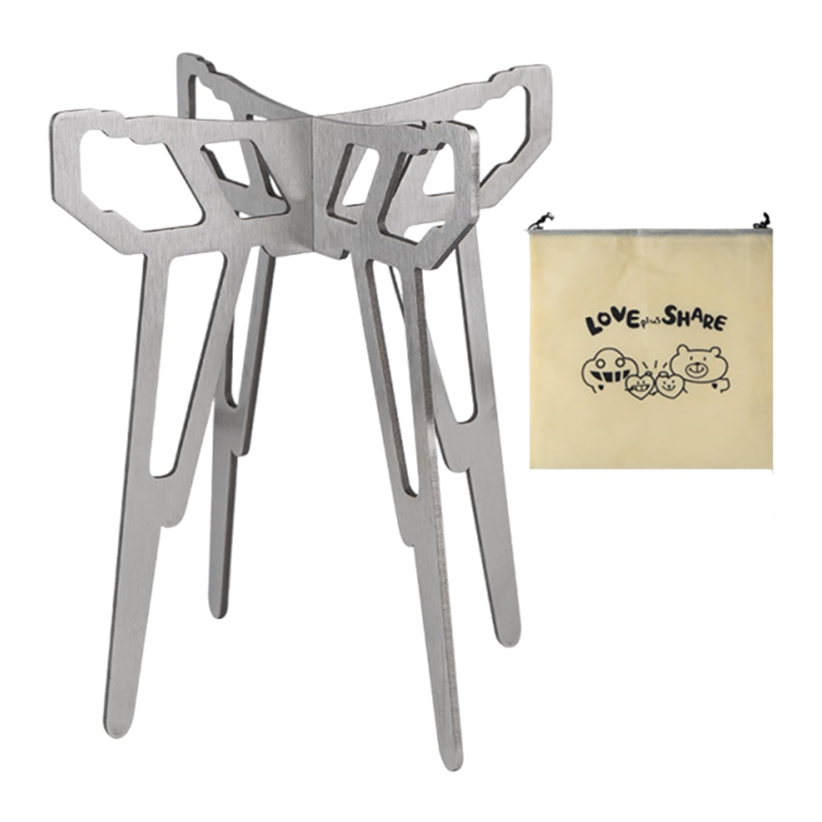 Support de réchaud de camping en acier inoxydable, accessoires de randonnée