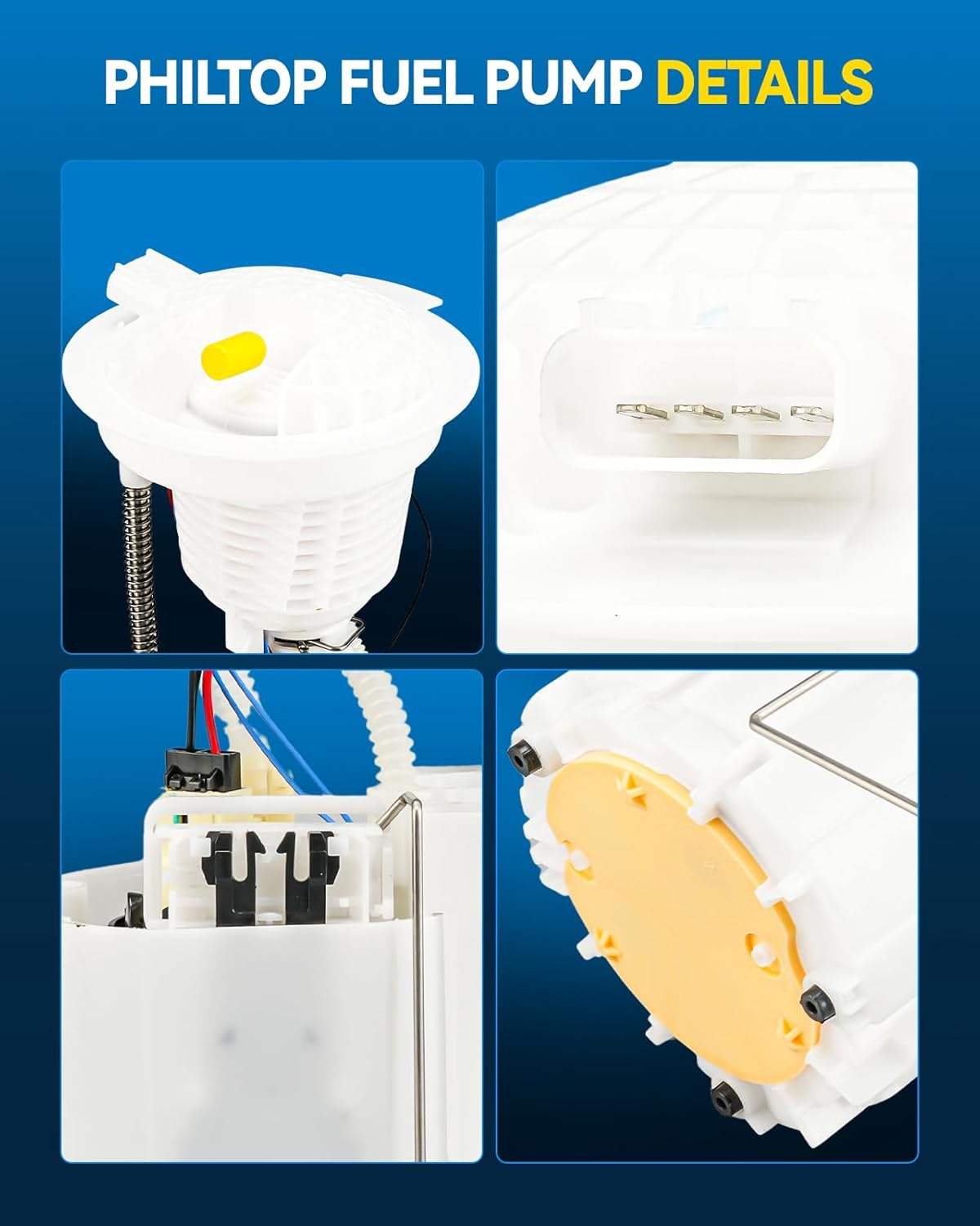 PHILTOP Electric Fuel Pump Assembly Fits for Dodge Ram 2500 SLT/TRX/Laramie/SXT/Power Wagon 2010 V8 5.7L, FG2117