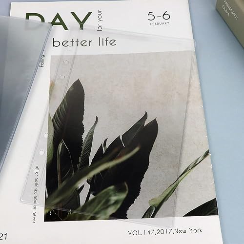 Vista 14 de Paquete de 12 protectores de hojas transparentes de tamaño mini de 2.2 x 3.2 pulgadas, fundas de plástico, protectores de papel de carga superior