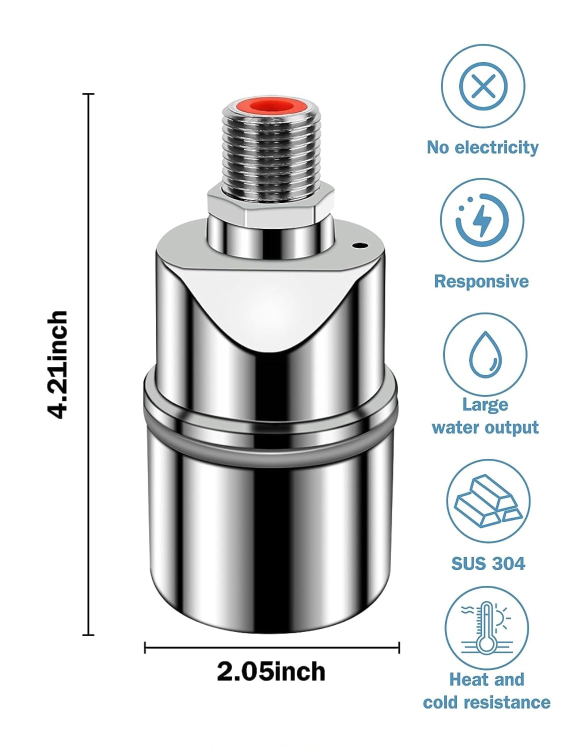 Robinet à Flotteur Automatique 3/4 Pouce - Régulateur Niveau D'eau Pour Réservoir, Piscine