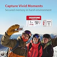 Vista 5 de GIGASTONE - Tarjeta Micro SD de 1 TB, Camera Plus, GoPro, cámara de acción, aplicación A1 Run para smartphone, compatible con Nintendo-Switch, 150