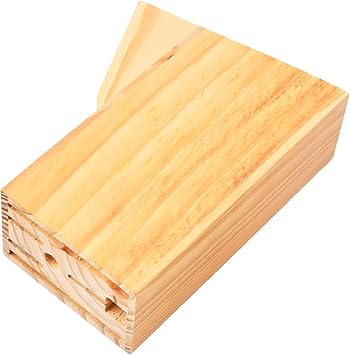 Wood Kitchen Cutter Holder Multi Functional Organizer Stand Sturdy Wooden Knife Block for Kitchen Utensils Storage Clean Tidy Countertop Bracket for Chef Knives and Cutters