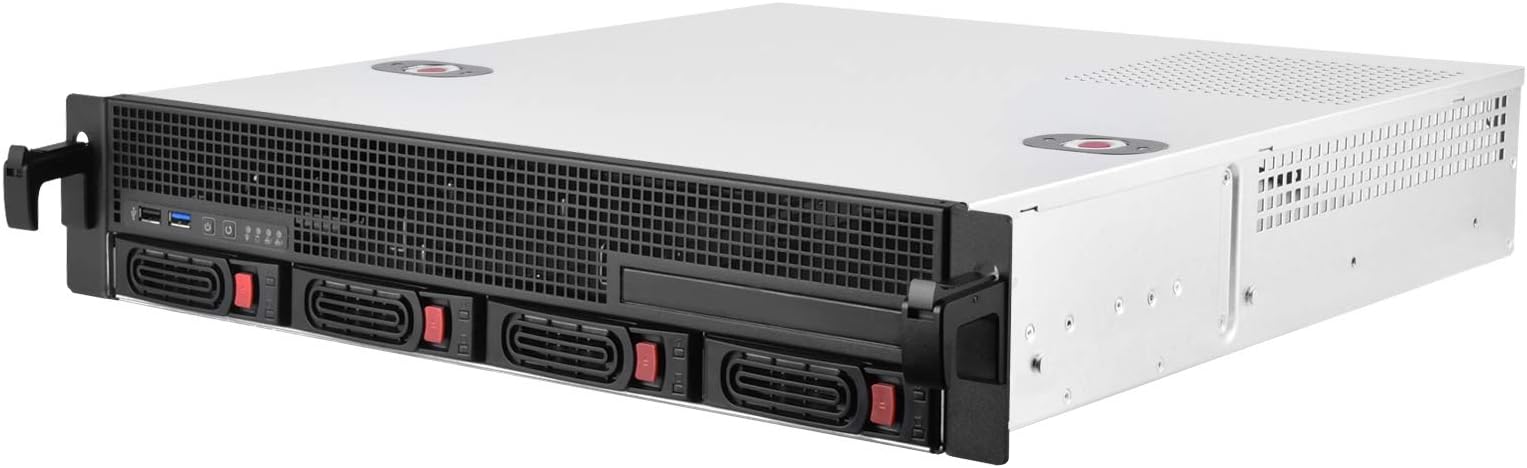 Amazon.com: SilverStone Technology RM21-304 2U Micro-ATX Rackmount ...