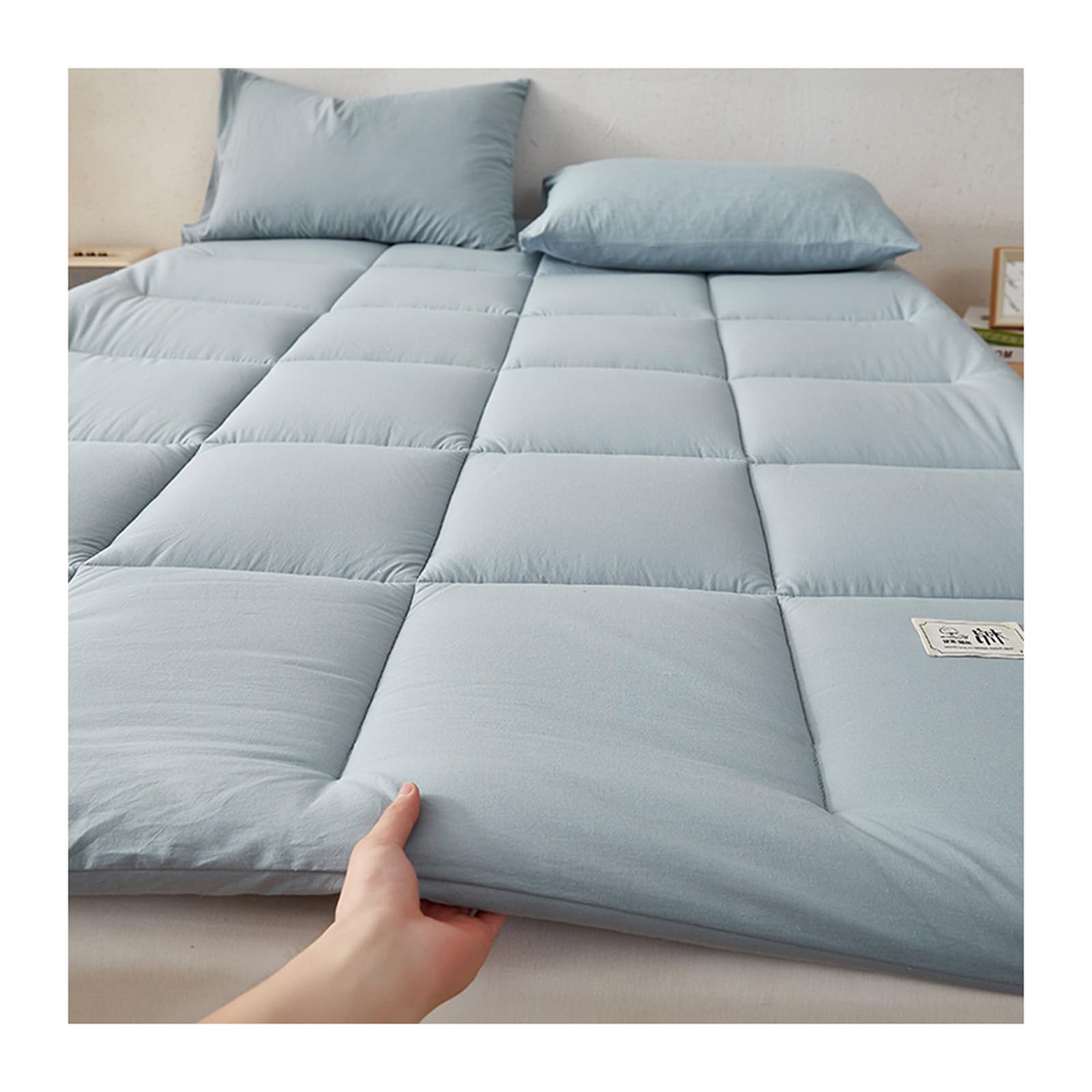 Futon japonais portable 180x220 cm matelas de sol confort premium