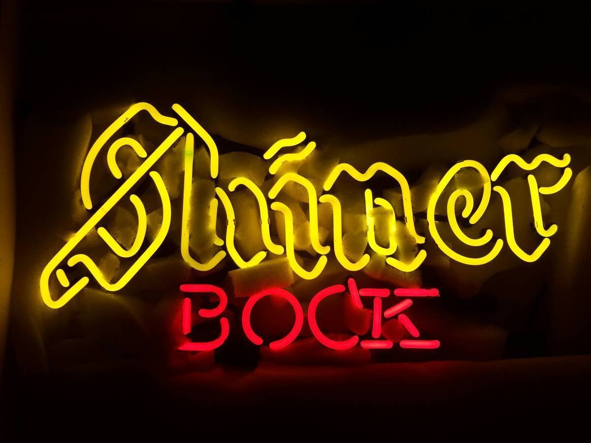 New 24"x20" SHINERs BOCK Neon Sign Man Cave Sports Bar Pub Beer Glass Neon Light Lamp CX183