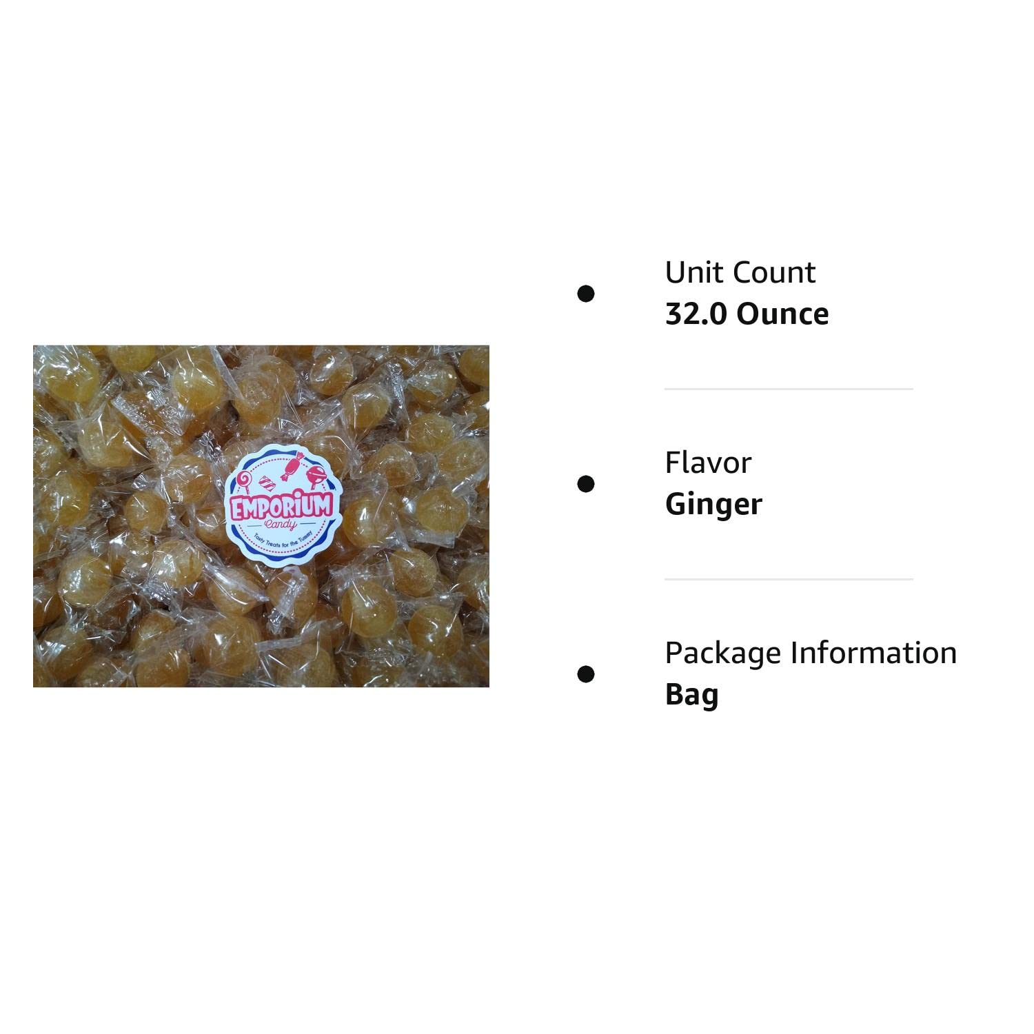 Buy Washburn Ginger Balls Bulk Individually Wrapped Fresh Hard Candy