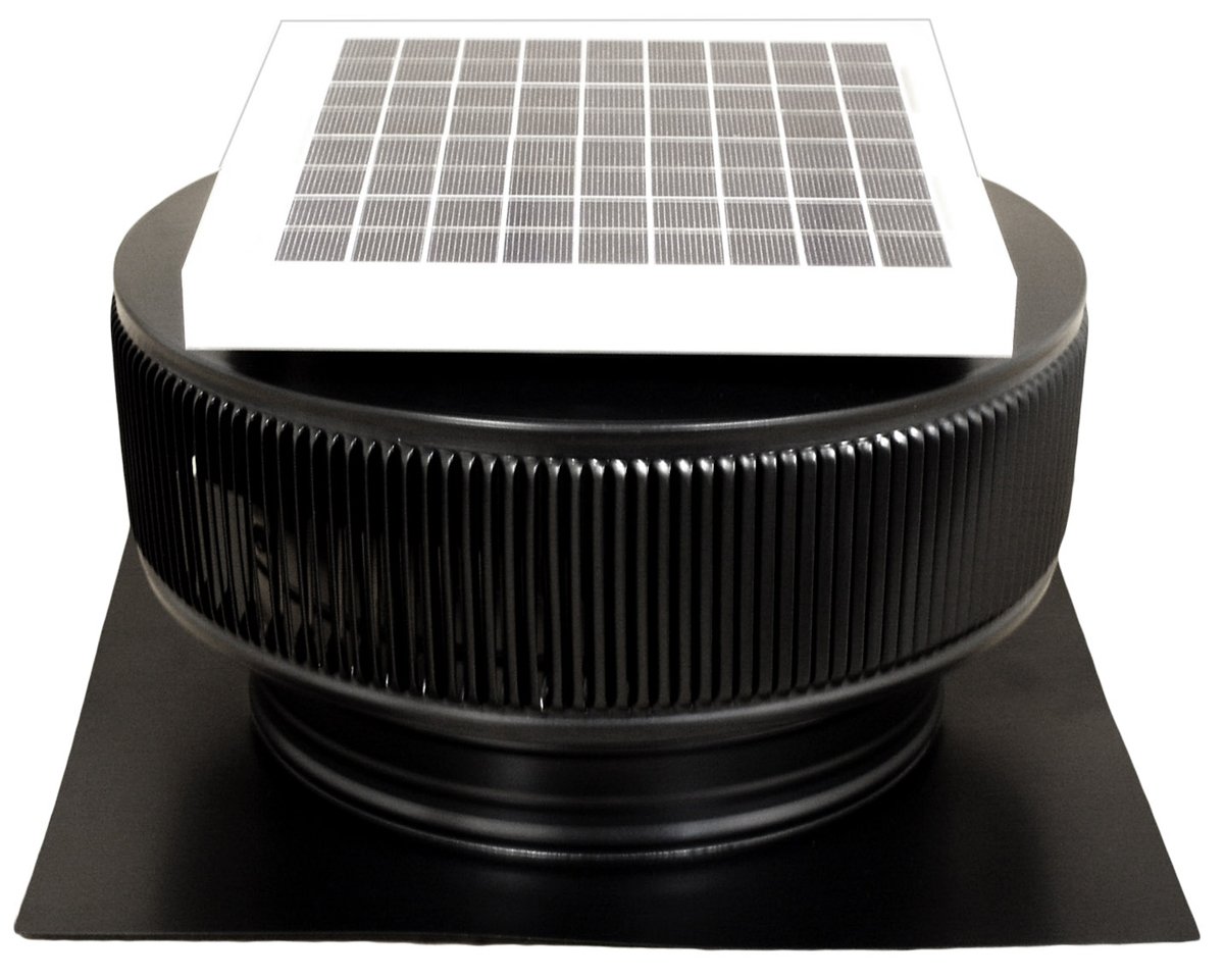 Active Ventilation 740 CFM Black Powder Coated 10 Watt Solar Powered 12 in.  Dia. Roof Mounted Attic Exhaust Fan - Amazon.com