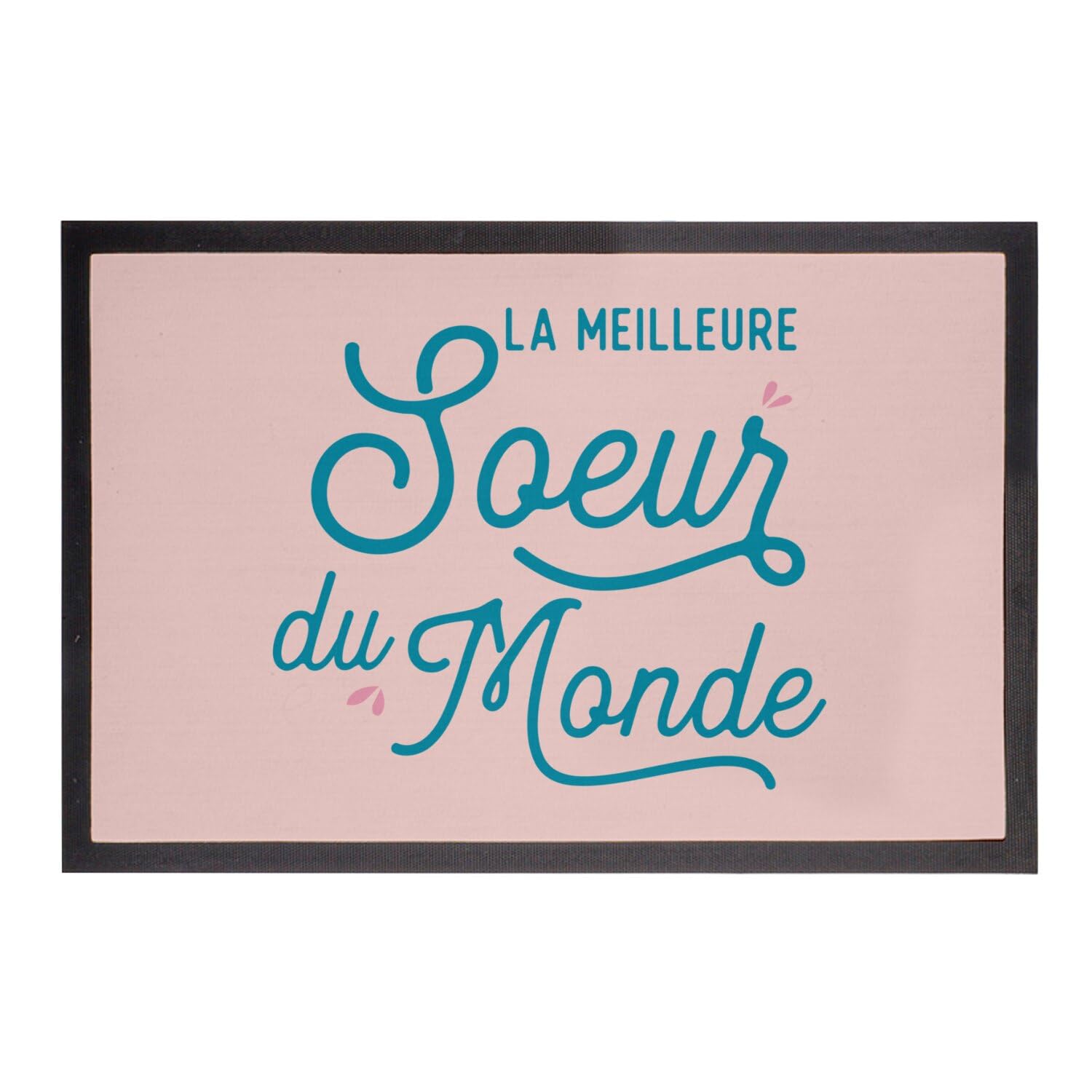 Paillasson Rose Idée Cadeau Originale Soeur 75x50