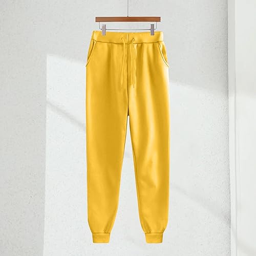 Teen Girls Boys 2 Piece Sweatsuit, Cotton Blend Fleece Activewear Set Pullover Crewneck Hoodie and Jogger Sweatpants(Gold,13-14 Years)