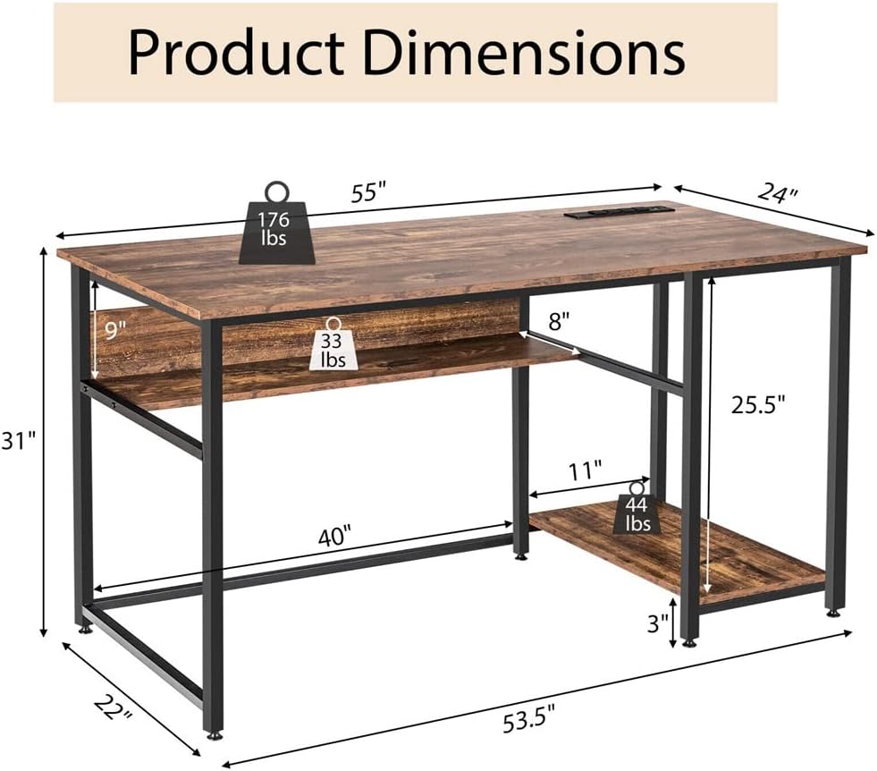 デスク 幅100 奥行49 高さ70 2口コンセント付き MCPE-1050 | 山善ビズコム オフィス用品/家電/屋外家具の通販 山善公式  6hftuiiii 55インチ コンピューター デスク ホーム オフィス コンピューター ワークステーション 電源コンセントとUSB
