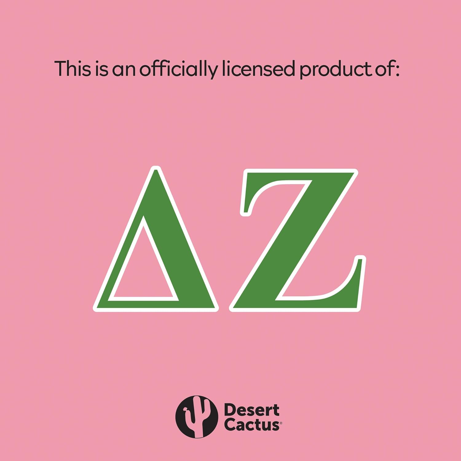 Desert Cactus Delta Zeta Flag | DZ USA Letter Sorority Greek Banner Large 3x5 Feet Sign Decor dz