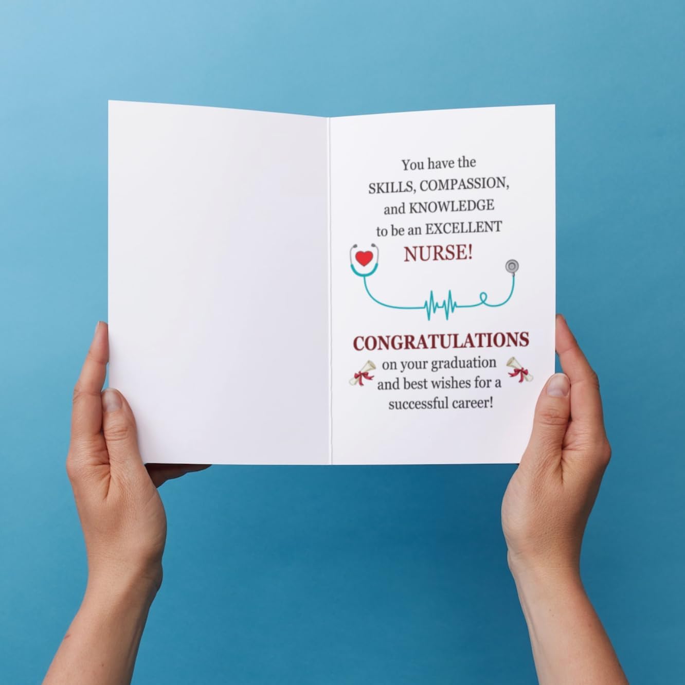 Nursing Degree Graduation Congratulations Greeting Card – Honor The Grad In Your Life With A Heartfelt Message - Pink - Image 3