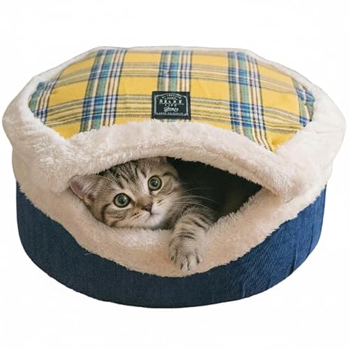 Cat Bed Cave – Enclosed Self Warming Hideaway with Detachable