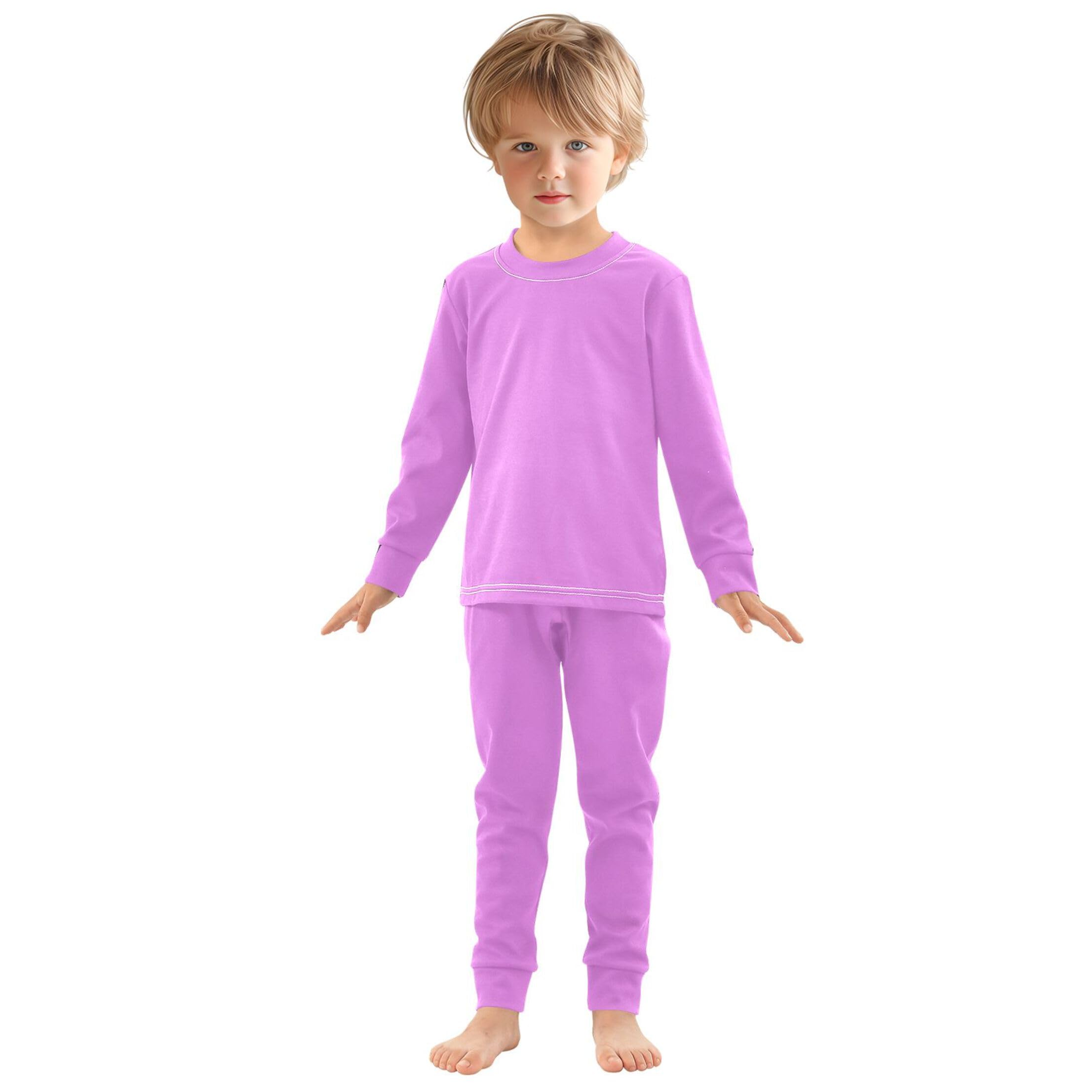 Violet Long Sleeve Pajamas Set Sleepwear Jammies 2pcs Set Pjs Violet