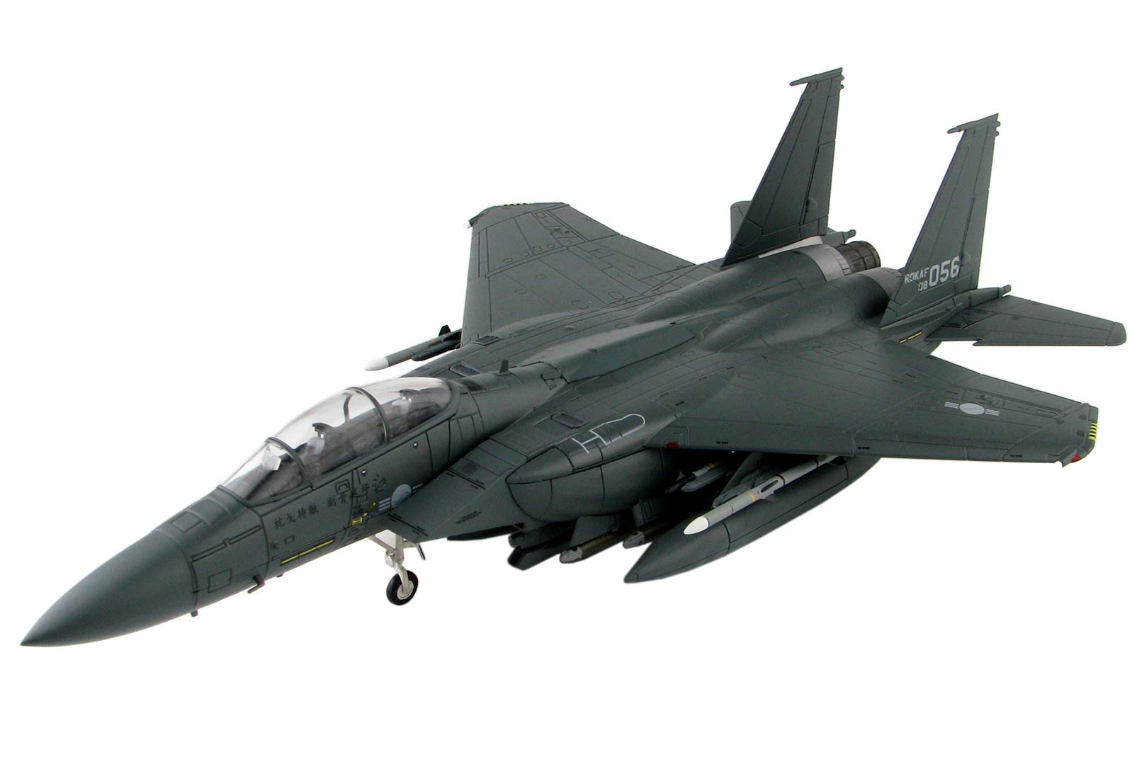 Alloy Aircraft Model, Air Force Fighter Model F-15K Bomber Military Model Replica 1:72 Military Commemorative Collection Toy Gift