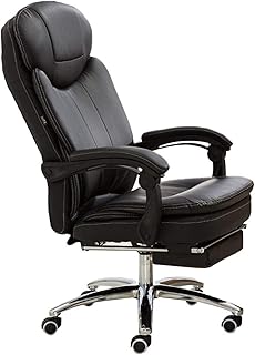 SMLZV Sillas de oficina, Sillas de oficina Ergonómica Silla de oficina Ejecutiva Ergonómica, Silla de escritorio giratorios de cuero PU, silla de reclinación de alta respaldo de altura ajustable con r