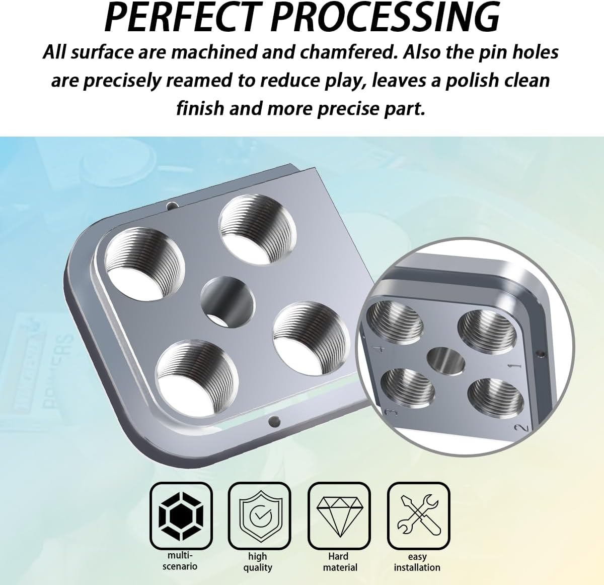Tool Head Billet(1SET) Compatible with Dillon RL 550B/550C Press,Not Compatible with the XL Series