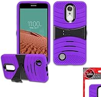 Vista 3 de TMAN Funda protectora híbrida de doble capa para LG K20 Plus, LG LV5, K10 (2017) (rosa)