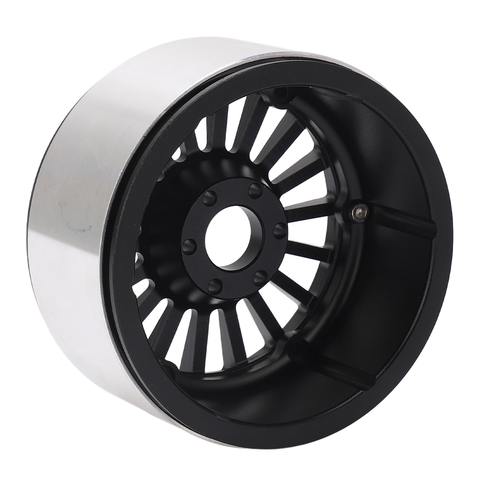4 cerchi per ruote RC da 2,6 pollici in lega di alluminio, facili da installare, leggeri, per auto RC Axial RR10 90048 1/10 (Nera)