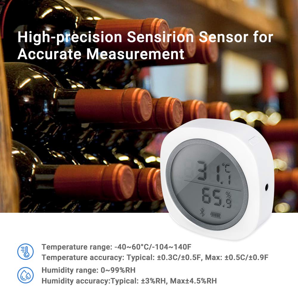 Inkbird IBS-TH1 Plus Thermomètre Hygromètre Numérique Bluetooth avec Sonde pour Terrarium Cave