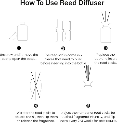 Miniatura 6 de M&SENSE Juego de Difusor de Varillas, Difusor de Varillas Grande de 10.14 fl oz, Perfumado de Madera Oud con Aceites Esenciales Naturales, de Larga