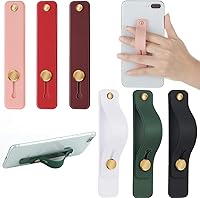 Vista 30 de Weewooday 6 piezas soporte de agarre para teléfono correa de agarre para teléfono celular correa telescópica para dedos soporte universal kickstand