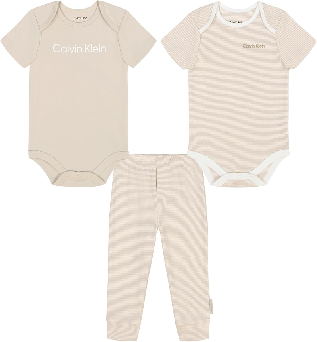 Calvin Klein Baby Boys' 2-Pack Bodysuit and Pants Set