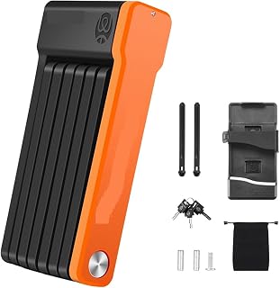 Anti-Theft Tool Mini Foldable Bicycle Lock Portable Anti-Theft Security Key Password Lock MTB Road Cycling Motorcycle E-Bike Lock Easy to use and Carry. (Color : Mini 63cm)