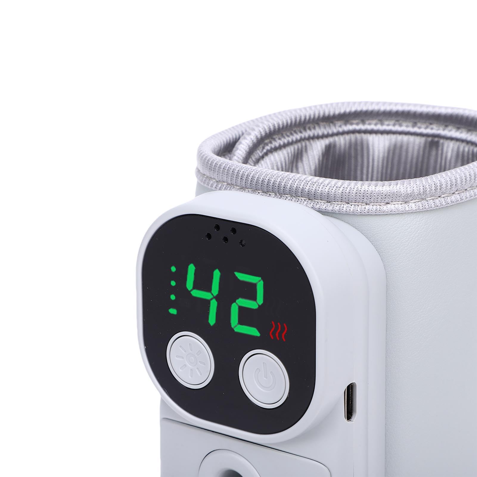 Focket Calientabiberones portátil, Calientaleches inalámbrico de calentamiento rápido con batería recargable de 10000mAh, para viajes al aire libre, alimentación cómoda del bebé