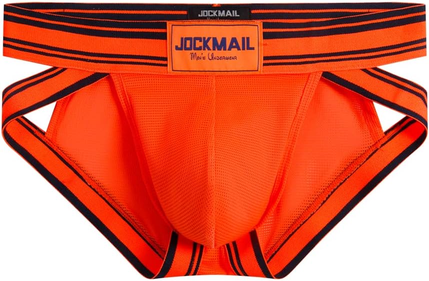 JOCKMAIL 2PCS/PACK Mens Briefs Underwear Wide Belt Mesh Athletic Sport Underwear Briefs - Image 6
