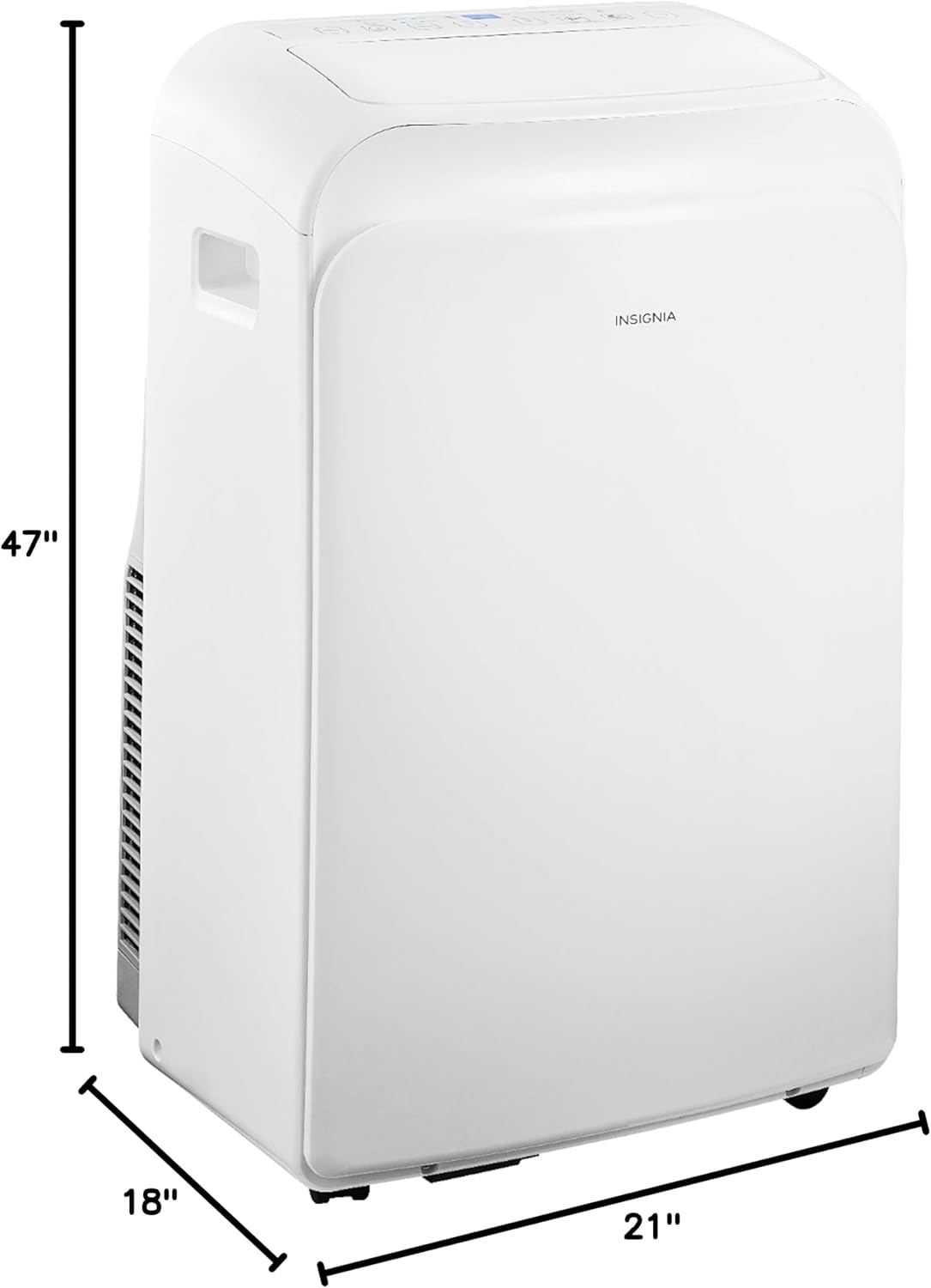 Dimensions of Insignia NS-AC06PWH1 Portable Air Conditioner
