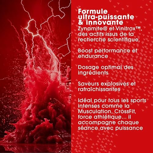 RED FUEL Pre-Workout - Pré-entraînement 300g - Performance, focus & réduction de la fatigue - Sans caféine - Actifs brevetés Zynamite, Vinitrox - Sport Diet – vue 4