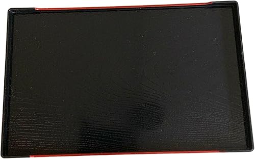 Miniatura 8 de JapanBargain, Bandejas de servir bandejas de plástico japonés lacado para té, bandeja de sake, platos de sushi, platos de aperitivos, hechas en