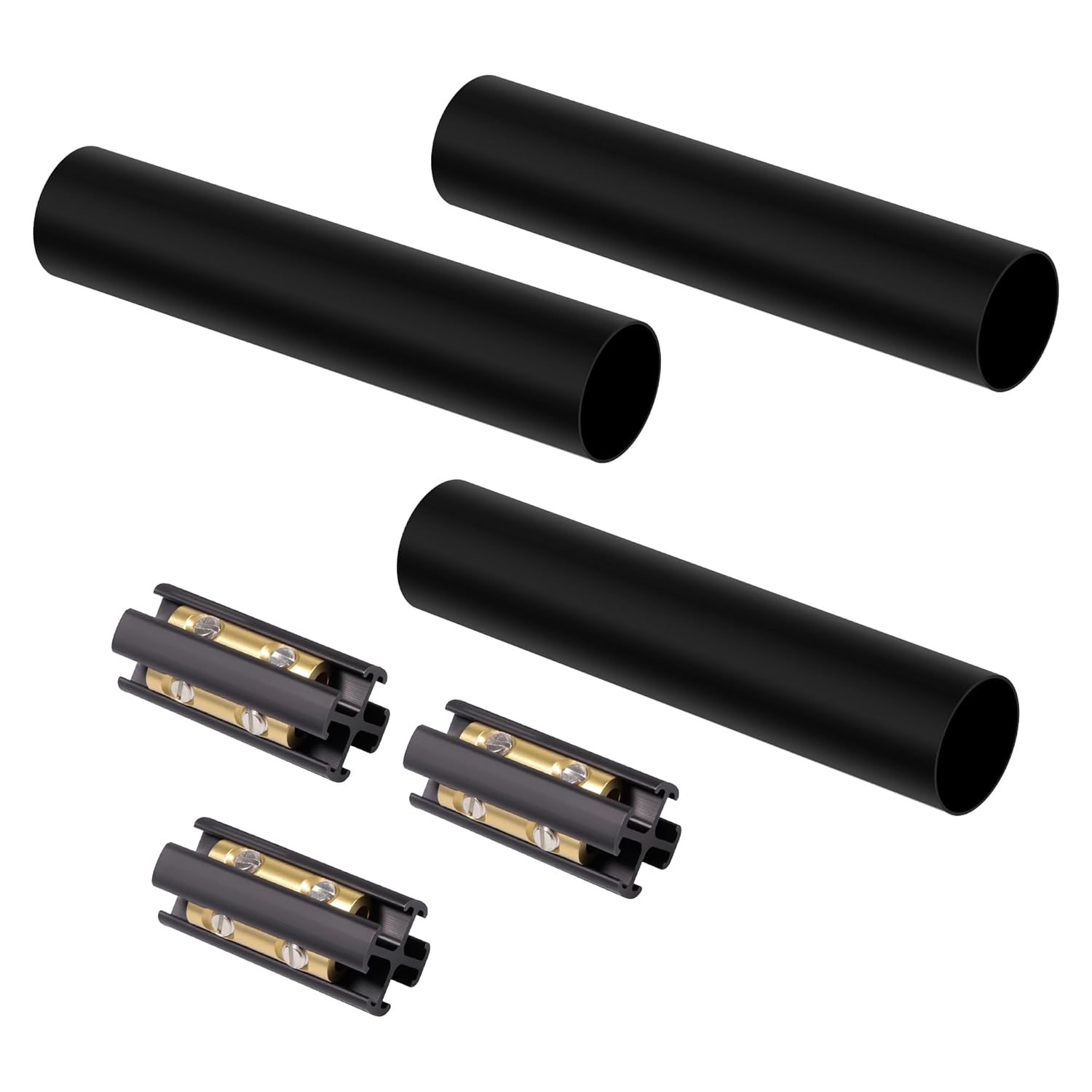 Underground Wire Splice Kit Suit for 14/3 to 8/3 Direct Burial UF Electrical Cable - 600V Max with Heat Shrink Tube and Connector, 5 Set