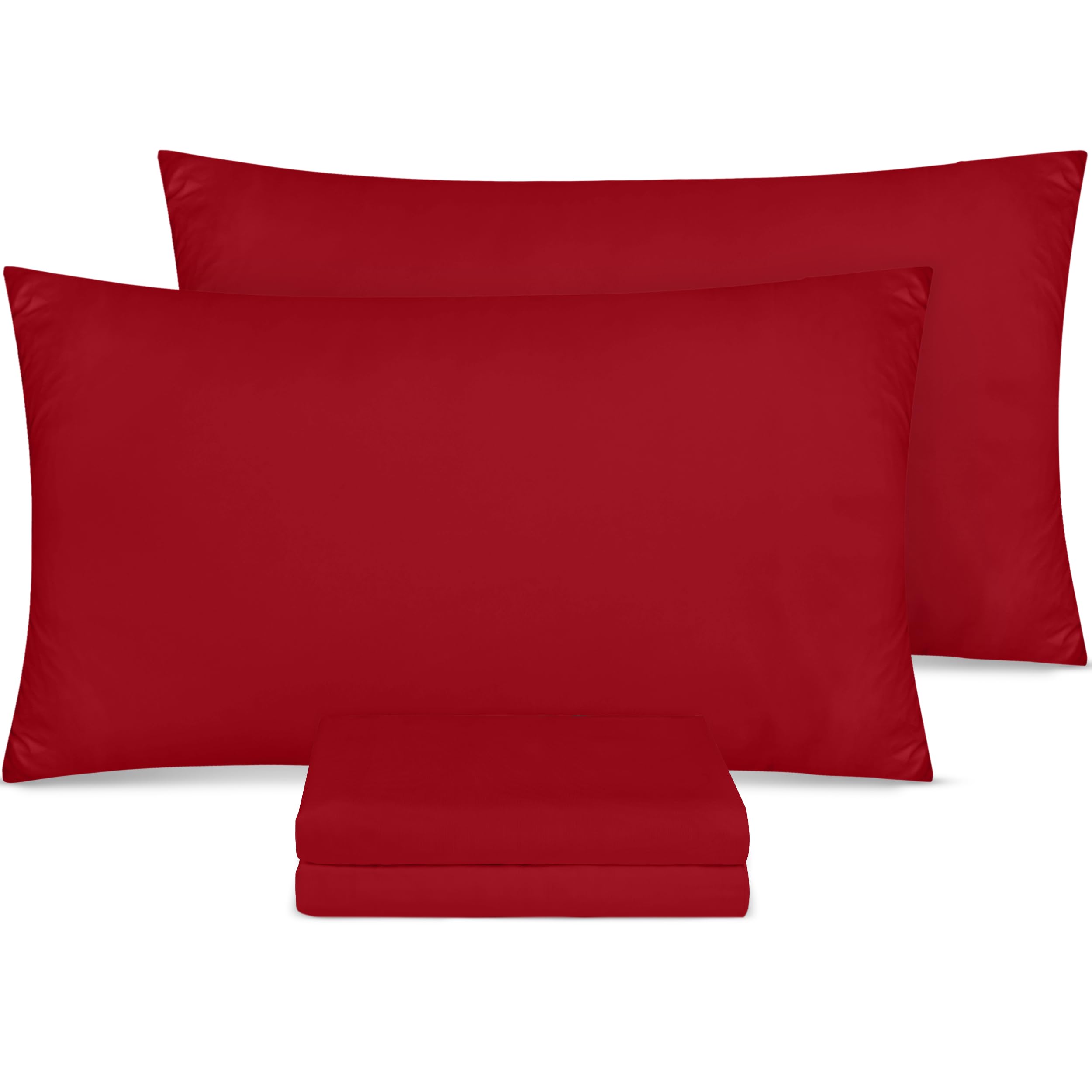 Utopia Bedding - 4 Pack Pillow Cases - OEKO-TEX - Standard Size 50x75 cm - 100% Brushed Microfiber Pillowcases with Envelope Closure, pillows not included - Wrinkle, Fade, & Stain Resistant - Grey — view 12