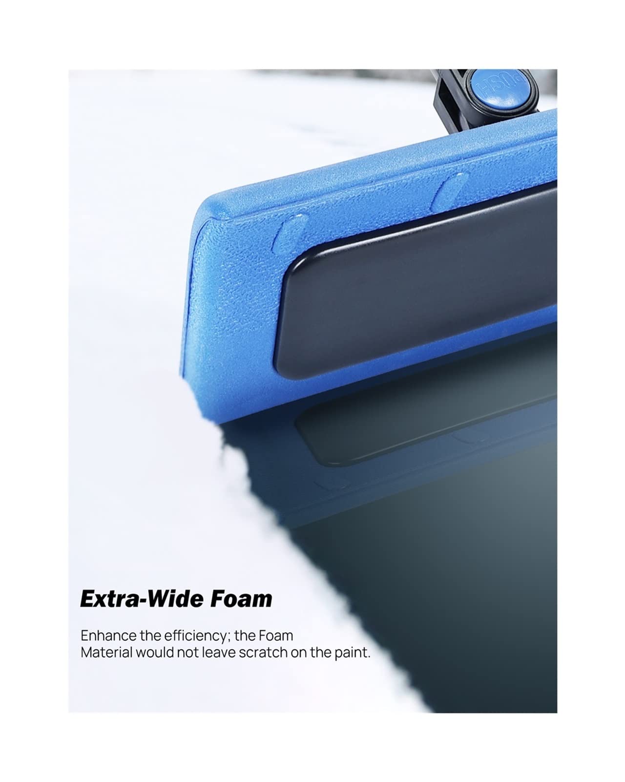 Blocs de Neige 47 Pouces 4-en-1 Pelle à Neige Extensible déneigeur déneigeur Compatible Voiture SUV Givre essuie-Glace Outil d'hiver