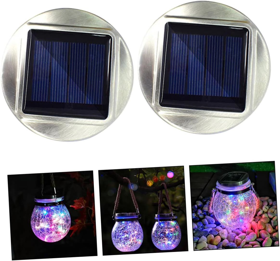 Uonlytech 6pcs Replacement Top for Solar Garden Lights Solar Lantern Lid Outdoor Decor for Porch Festival Lighting