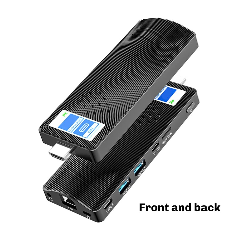 J4115 Mini PC Stick Win 11 Pro 8GB 128GB WiFi5 2.0 4K Compatible de Escritorio para Computadora Portátil