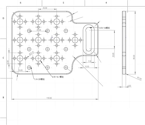 Miniatura 4 de SZJELEN Placa lateral de extensión de cámara de 38 pulgadas para cámara Monintor, compatible con todos los modelos de cámara, panel lateral de