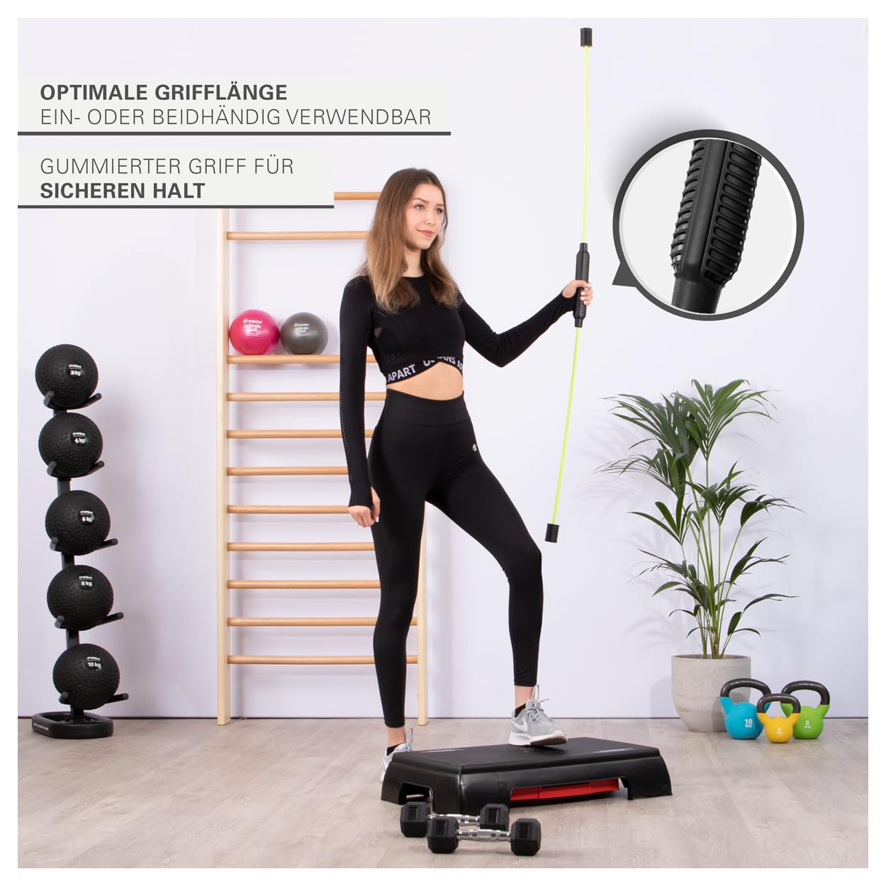 Sport-Tec Schwingstab, 160 cm inkl Tasche