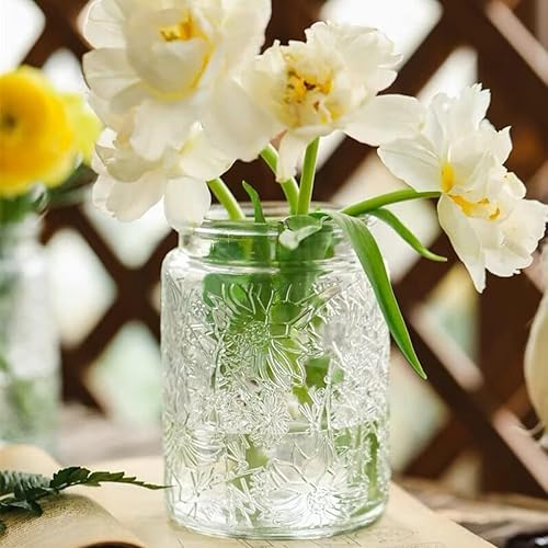 Miniatura 7 de ANSQU Juego de 2 tarros de vidrio vintage, tarros de caramelo de 23.7 onzas líquidas con tapas, tarros de azúcar para despensa de cocina del hogar,