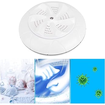 USB Mini Washing Machine Portable Ultrasonic Turbo Vibrating Mobile for Camping Travel Car Motorhome Dormitories White