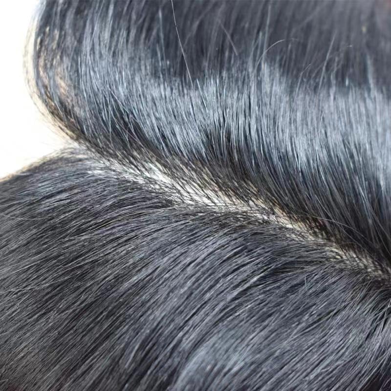 Miniatura 4 de Toupee - Sistema de reemplazo de postizo para hombres, prótesis masculina, pieza de cabello humano suave y fino para hombres inyectado PU 8x10 Durab